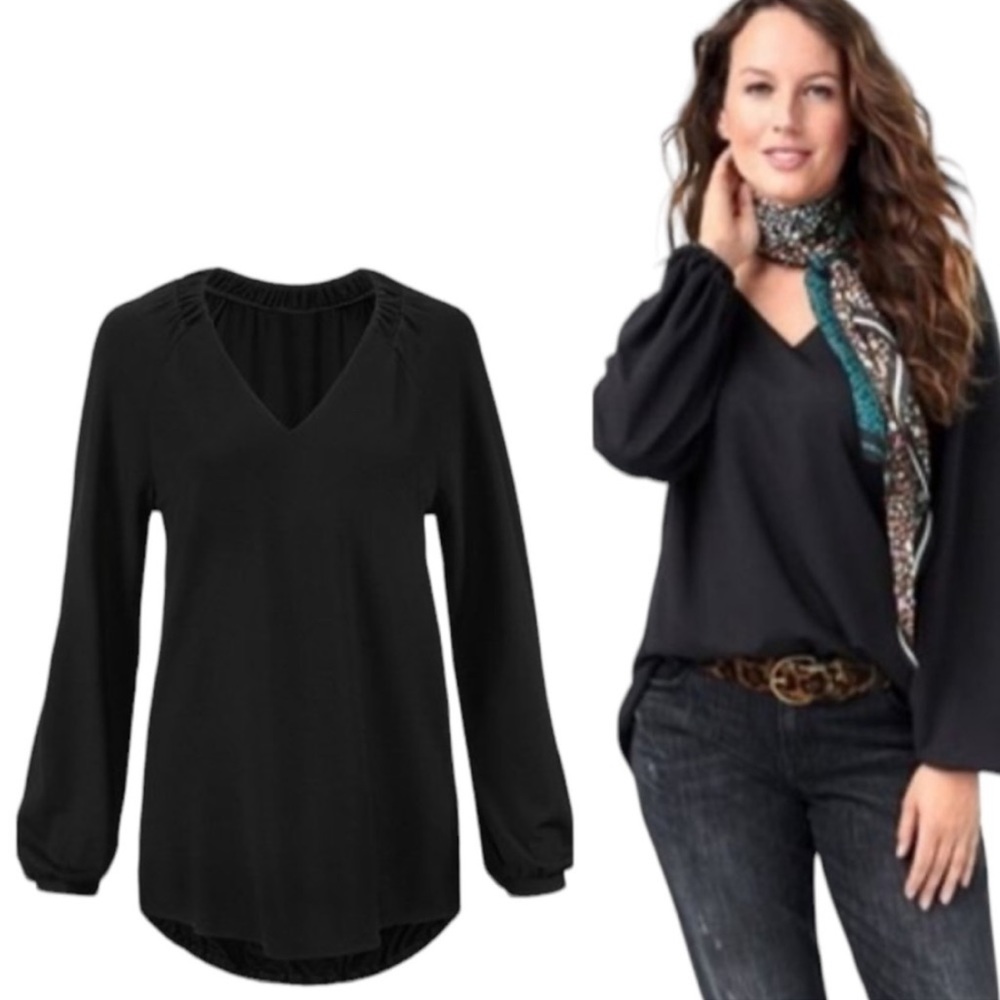 Cabi | Black Swanky Tee Style #3802 Size Small